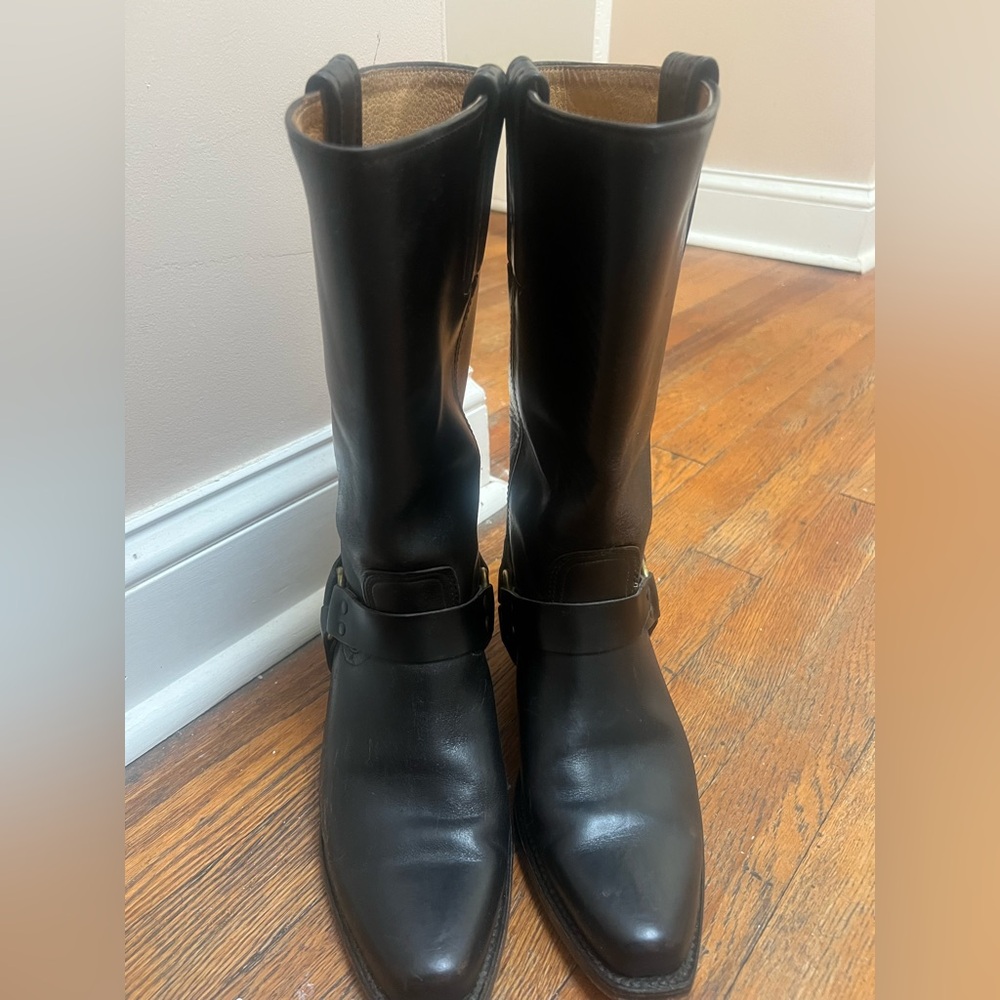Vintage Womens Frye Harness Leather Boots